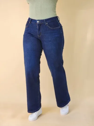 Jeans Estivaneli para dama DPFW-56013 COLOR AZUL OSCURO