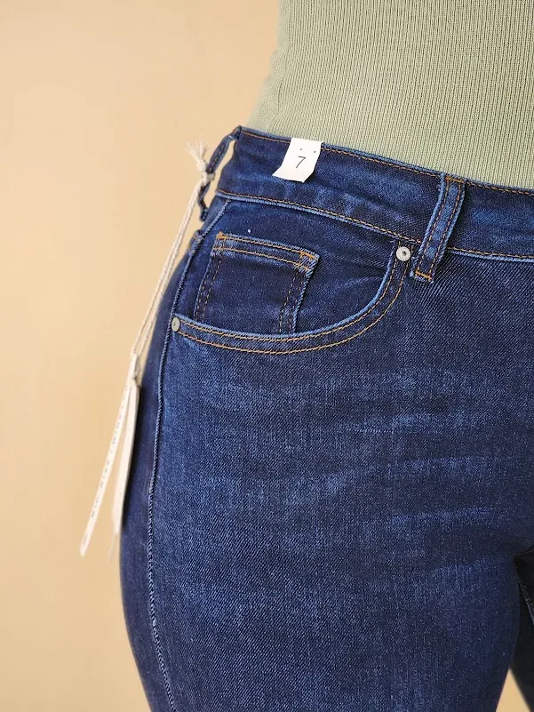 Jeans Estivaneli para dama DPFW-56013 COLOR AZUL OSCURO