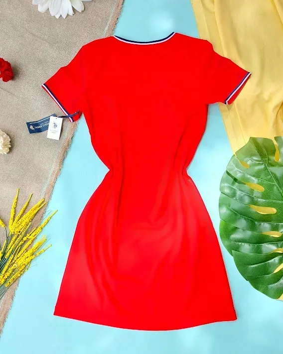 Vestido Polo para dama color rojo