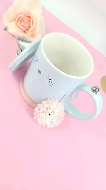 Tasa de gato para Café con Orejas en la Tapa