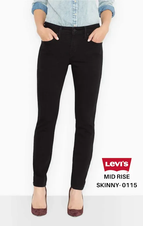 Jeans Levis para damas MID RISE SKINNY-0115 skinny