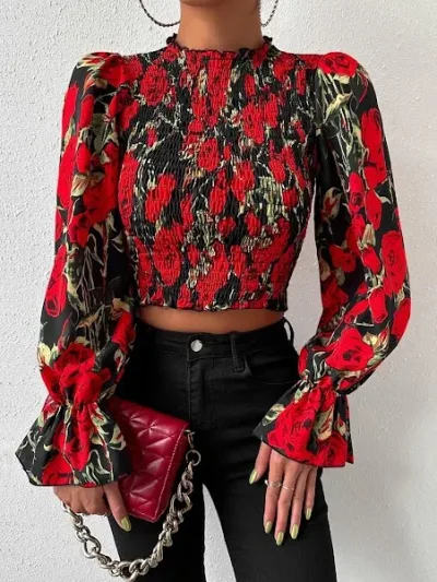 Blusa para dama estampado floral