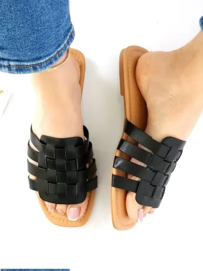 Sandalias Septima para dama color negro STORW-8