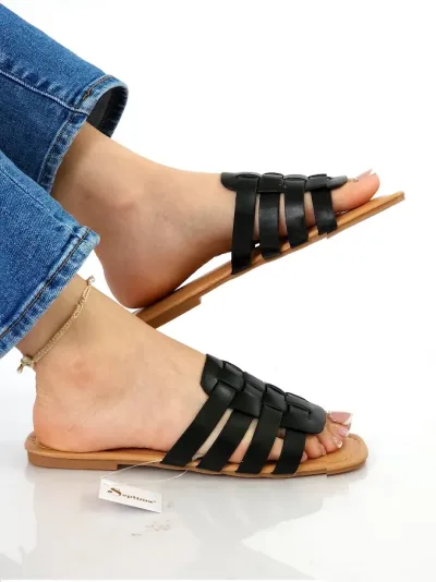 Sandalias Septima para dama color negro STORW-8