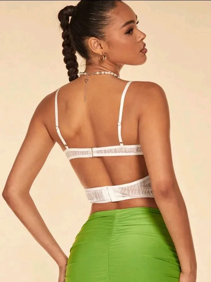Crop top para dama color blanco