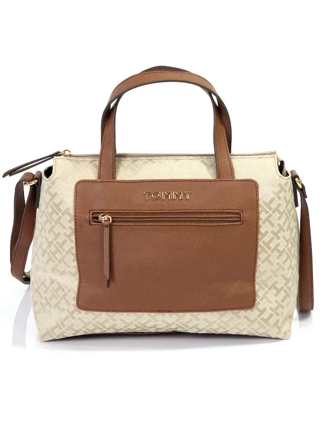Bolso Tommy Hilfiger para dama color beige y café