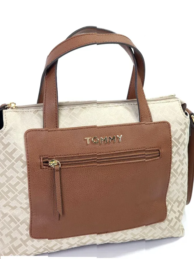 Bolso Tommy Hilfiger para dama color beige y café