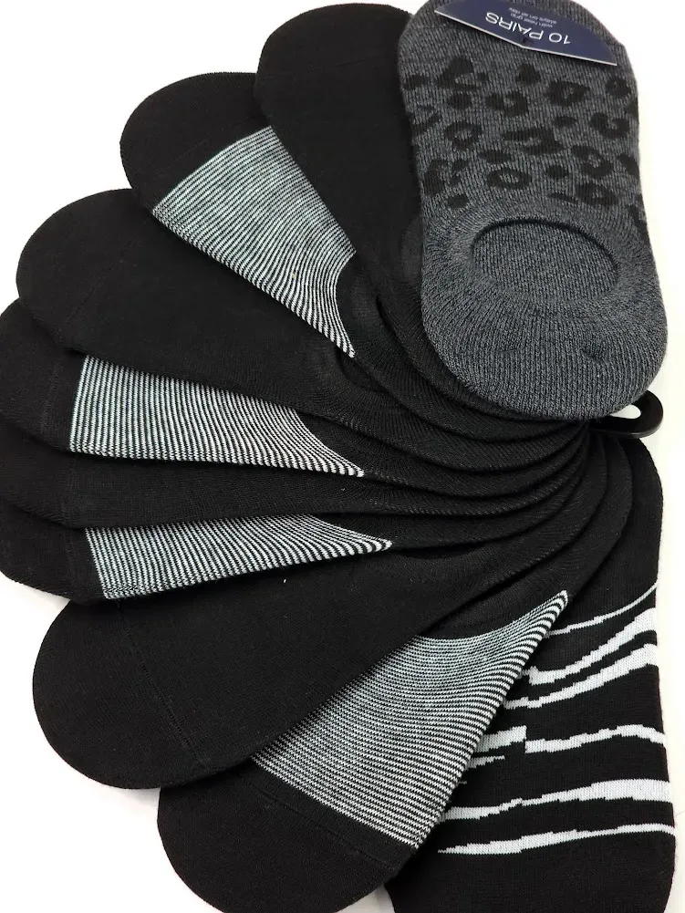 Set 10 pares de calcetas Adrienne Vittadini para dama multicolor