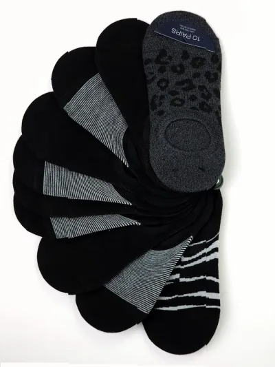 Set 10 pares de calcetas Adrienne Vittadini para dama multicolor
