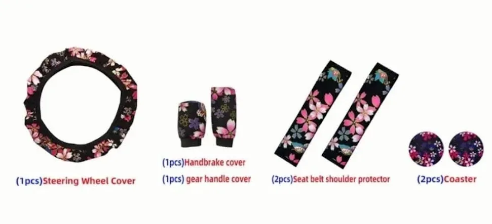Set de fundas para carro multicolor