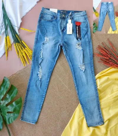 Jeans para dama SKP-USP-WA546  color celeste