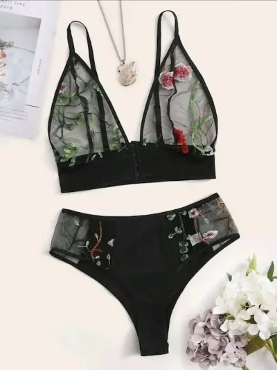 Lencería para dama color negro