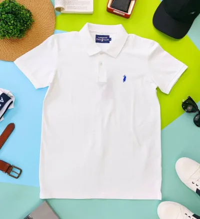 Camiseta Cambrige Polo Club para Caballero color blanco