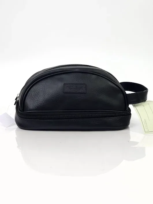 Estuche Perry Ellis de viaje para caballero color negro