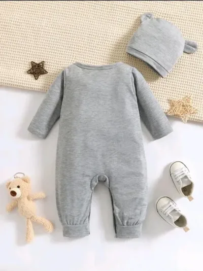 Mameluco para niño color gris