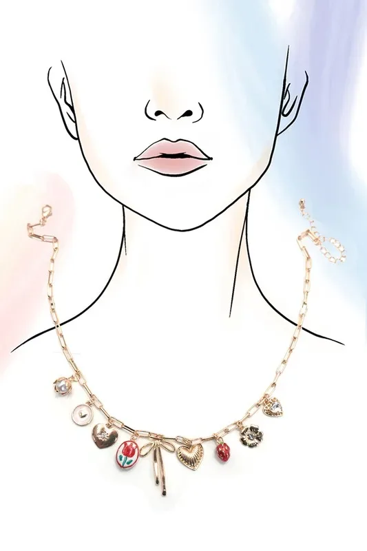Collar dama-  Fantasía fina - 80N91645GOLD