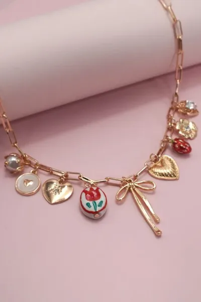 Collar dama-  Fantasía fina - 80N91645GOLD