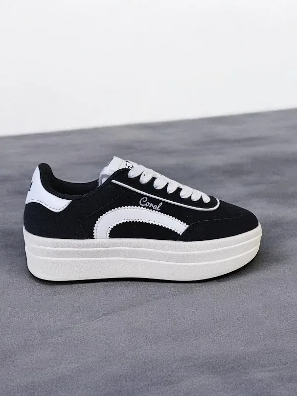 Tenis Coral Naoko Black/White para dama
