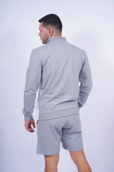 Sudadera Hummer para caballero color blanco con grisHBS305M4