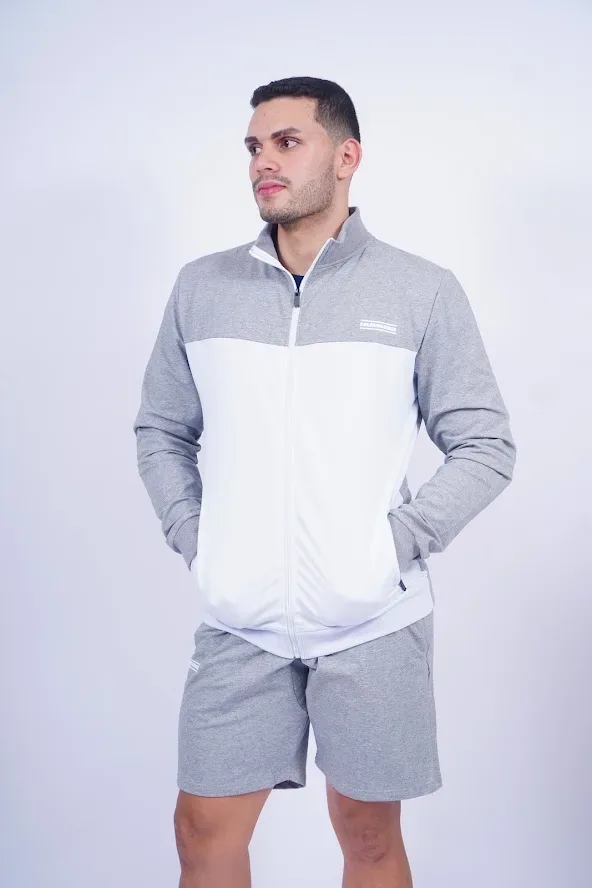 Sudadera Hummer para caballero color blanco con grisHBS305M4