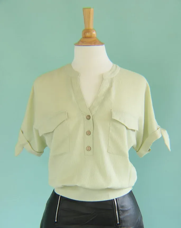 Blusa Mine para dama color verde