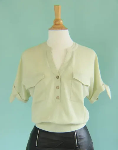 Blusa Mine para dama color verde