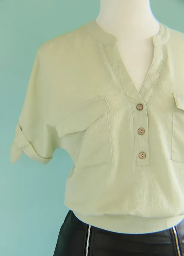 Blusa Mine para dama color verde