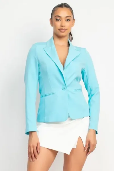 Blazer para Dama color celeste