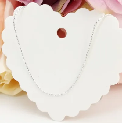 Collar para dama plata 925 diseño cadena mini destellos
