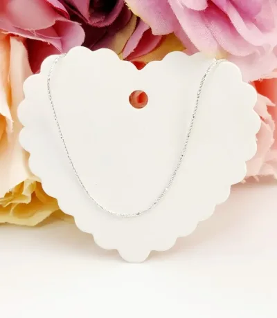 Collar para dama plata 925 diseño cadena mini destellos