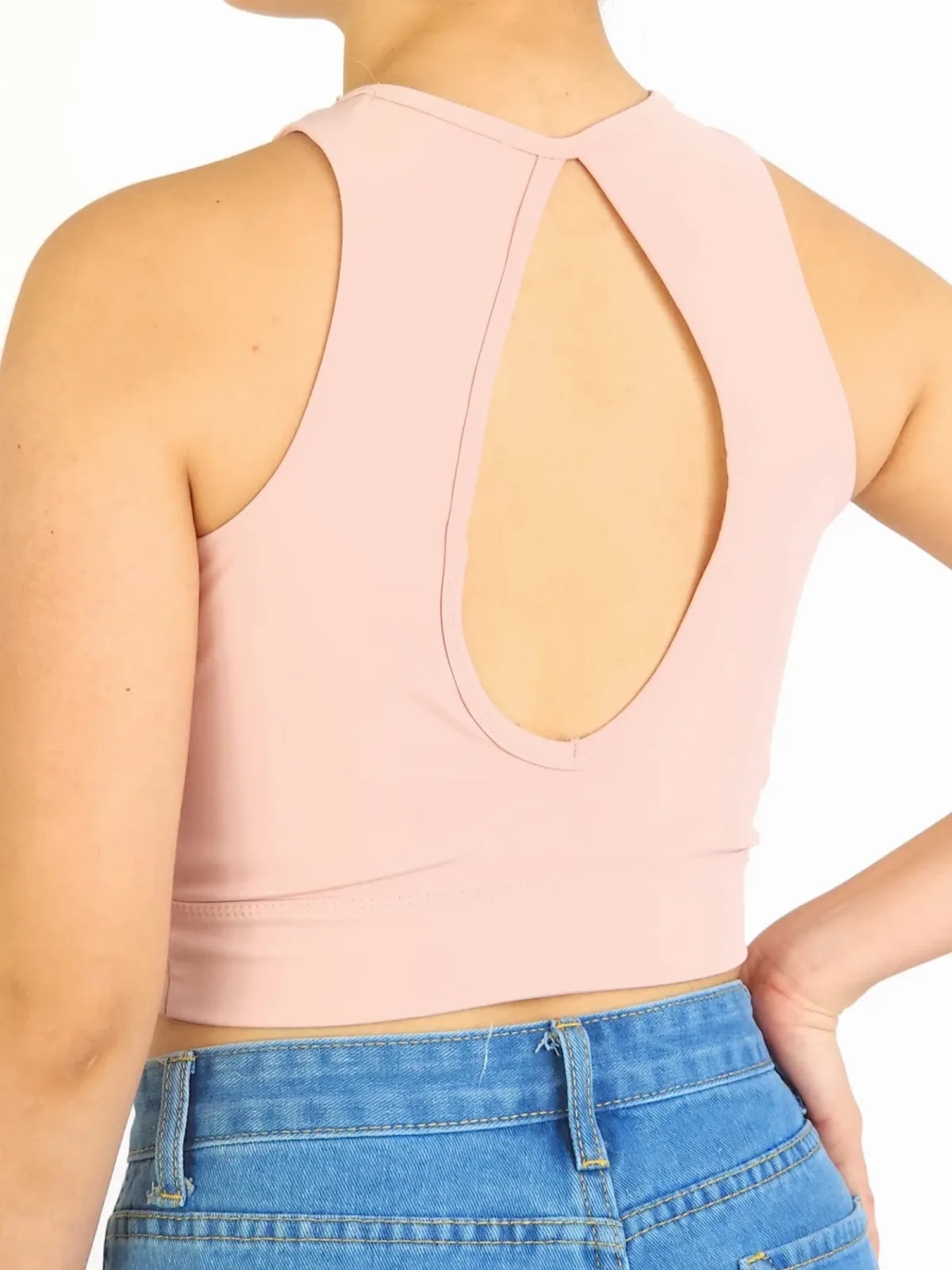 Crop Top para dama color Palo Rosa