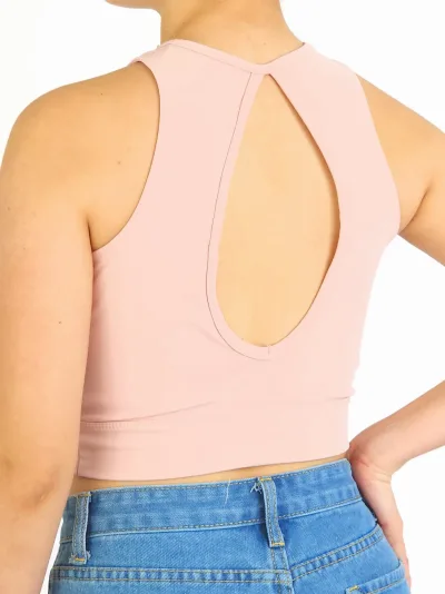 Crop Top para dama color Palo Rosa