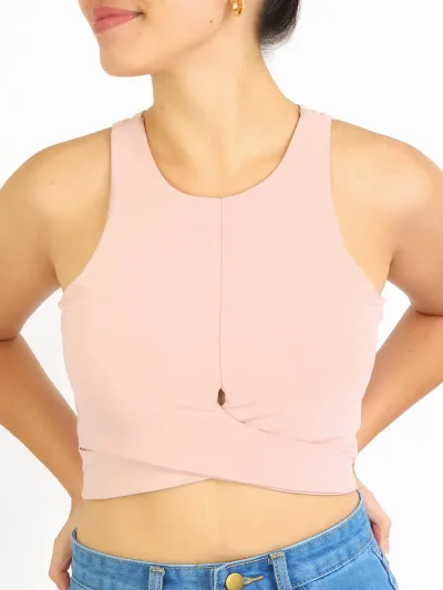 Crop Top para dama color Palo Rosa
