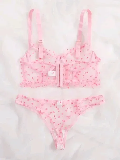 Lencería para dama color rosado