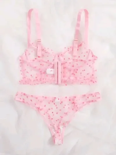 Lencería para dama color rosado