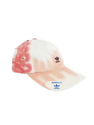 Gorra Adidas para dama patrón tie dye rosa con blanco