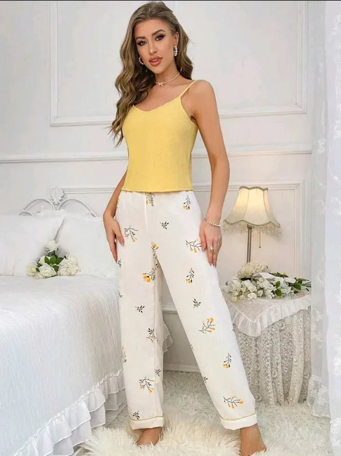Pijama para Dama color amarillo