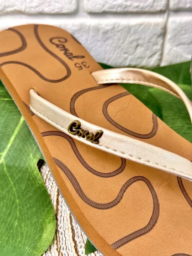 Sandalias Coral Uvita 12 LT Gold para Dama