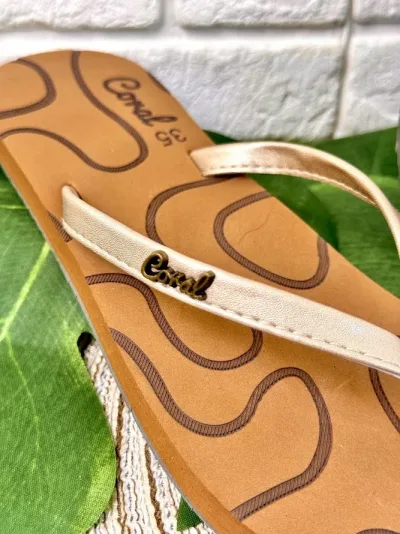Sandalias Coral Uvita 12 LT Gold para Dama