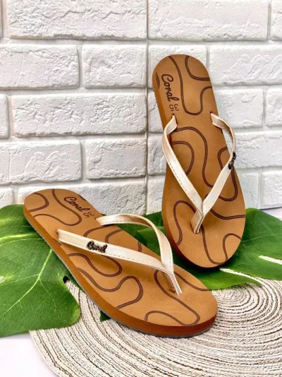 Sandalias Coral Uvita 12 LT Gold para Dama