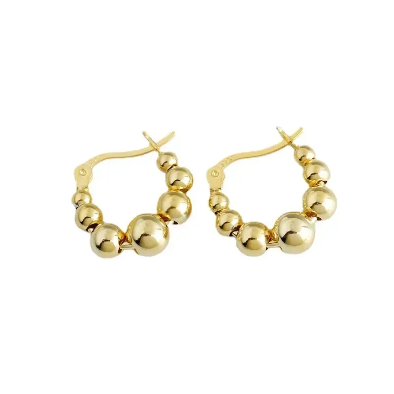 Aretes de plata Esterlina para dama color dorado