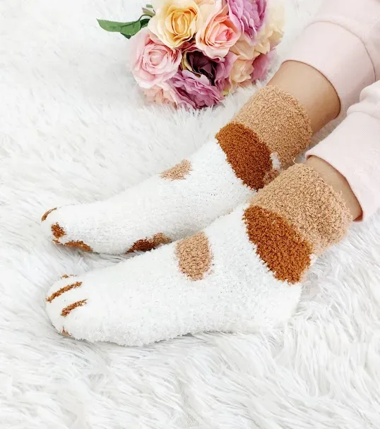Par de medias para dama diseño de gato multicolor