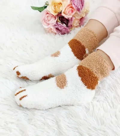 Par de medias para dama diseño de gato multicolor
