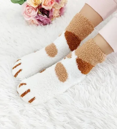Par de medias para dama diseño de gato multicolor