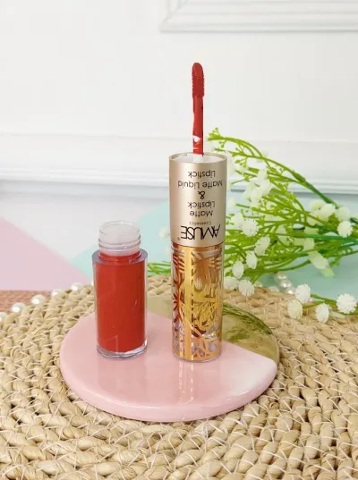 Lápiz labial doble AMUSE LIP 6289-7 Matte Lip Set Rojo sangre