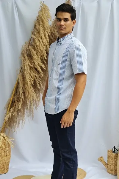 Camisa Naútica para caballero diseño a rayas