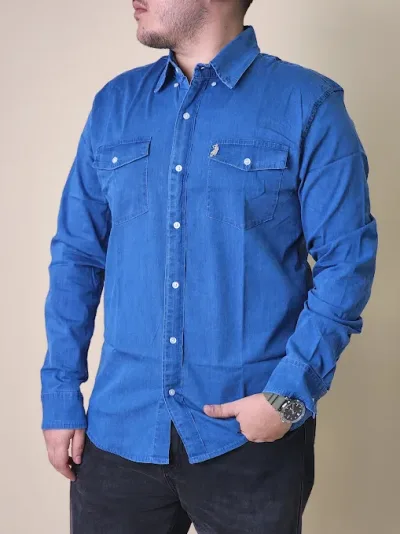 Camisa Cambridge Polo Club para caballero CP-24-063665H COLOR AZUL