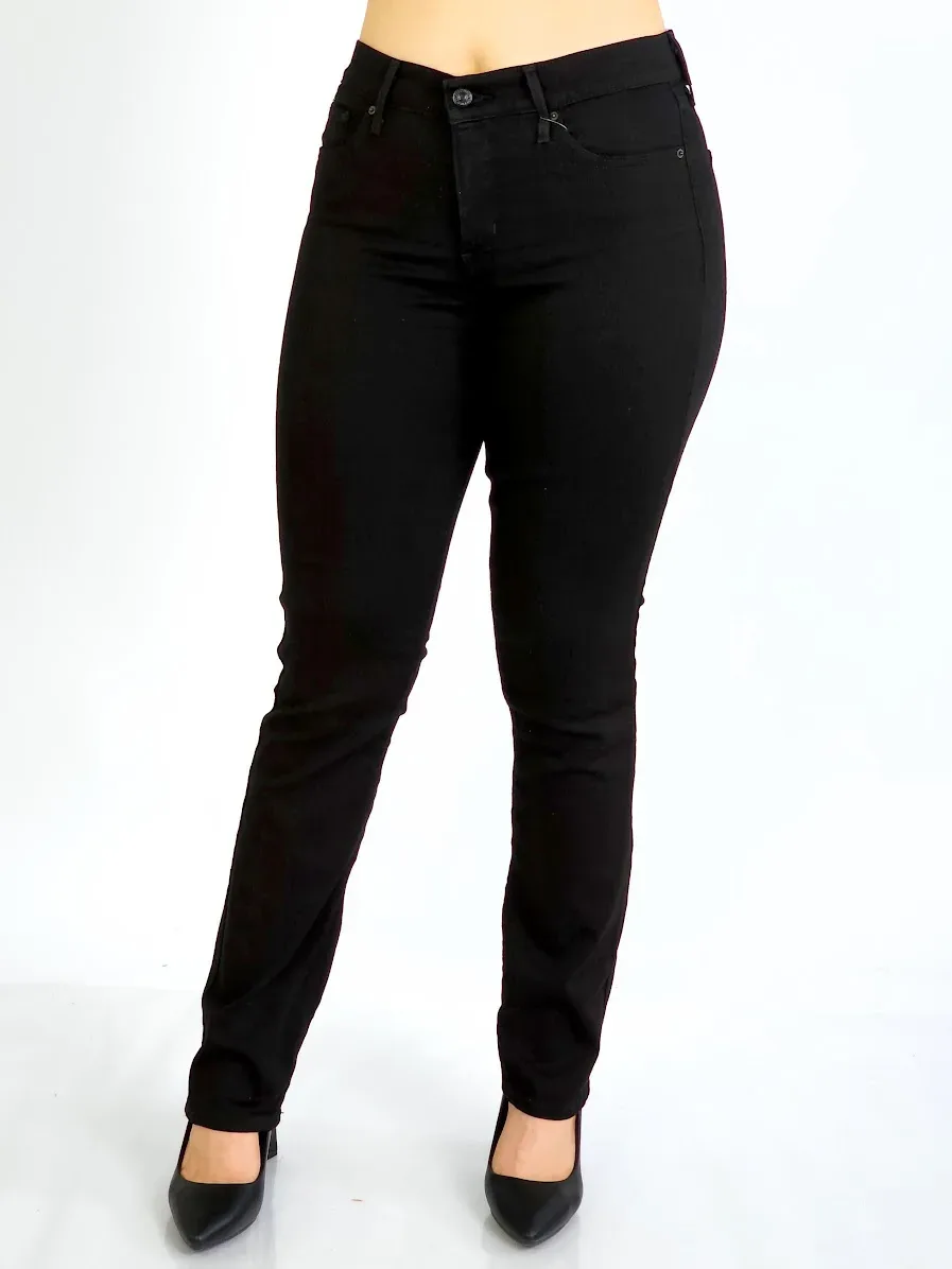 Jeans Levi´s 314-0000 Shapping straight para dama color negro