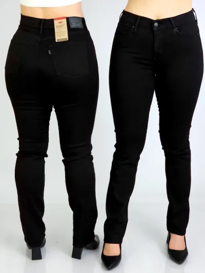 Jeans Levi´s 314-0000 Shapping straight para dama color negro