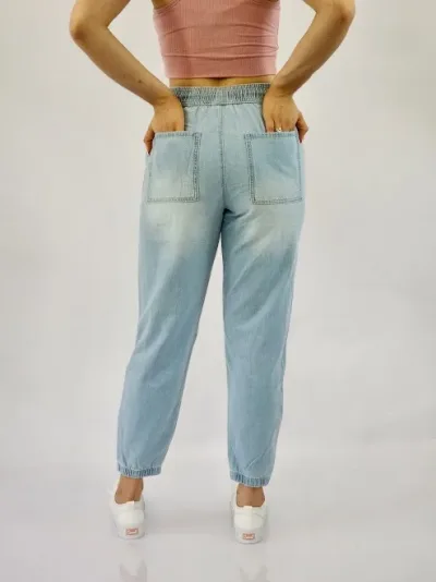 Jogger para dama color celeste